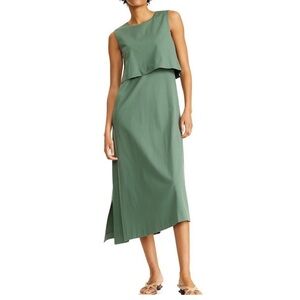 NWT Alfani green popover midi dress size XL